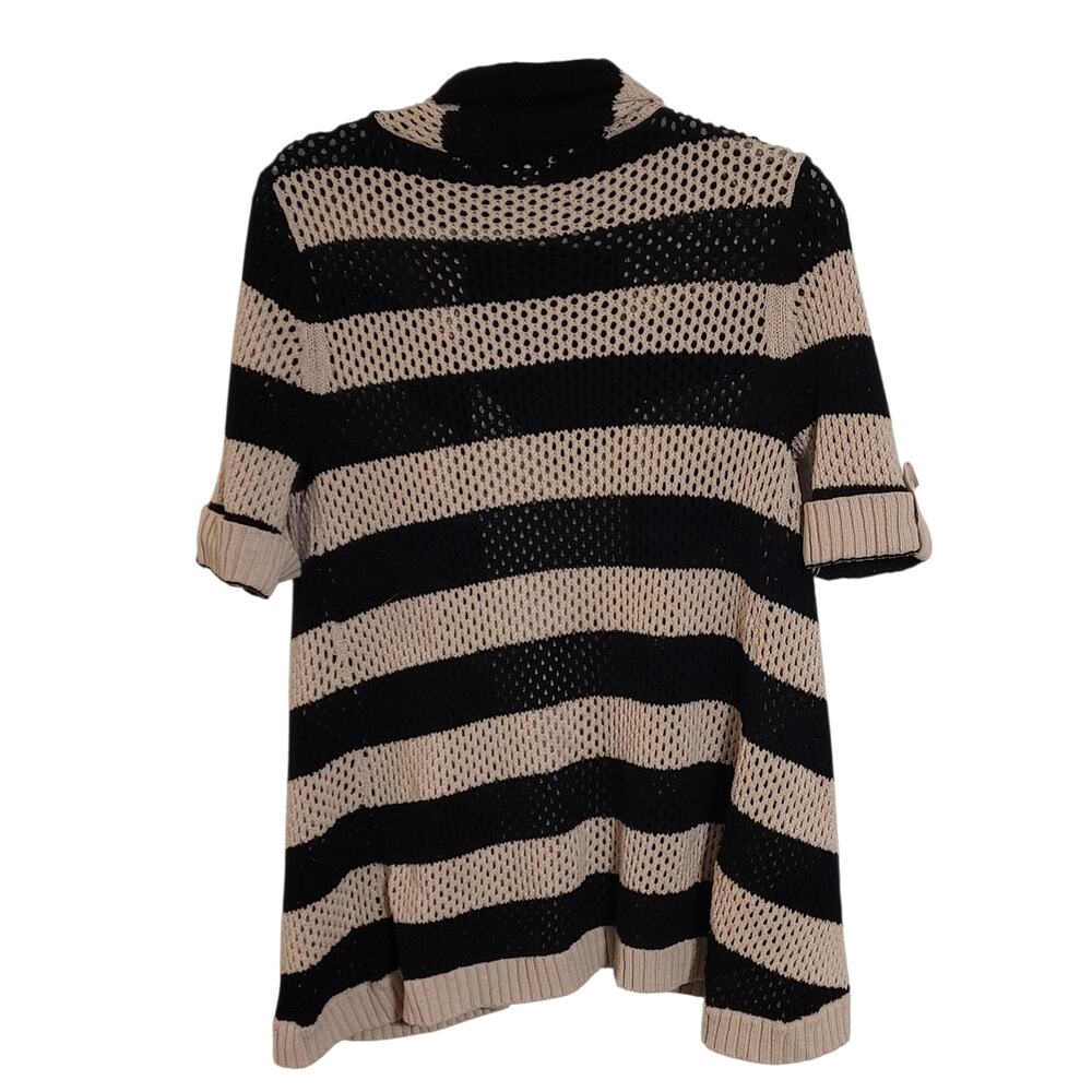 Xhilaration Womens Open-Front Knit Cardigan w short cuffed sleeves Size L EUC - Picture 3 of 10